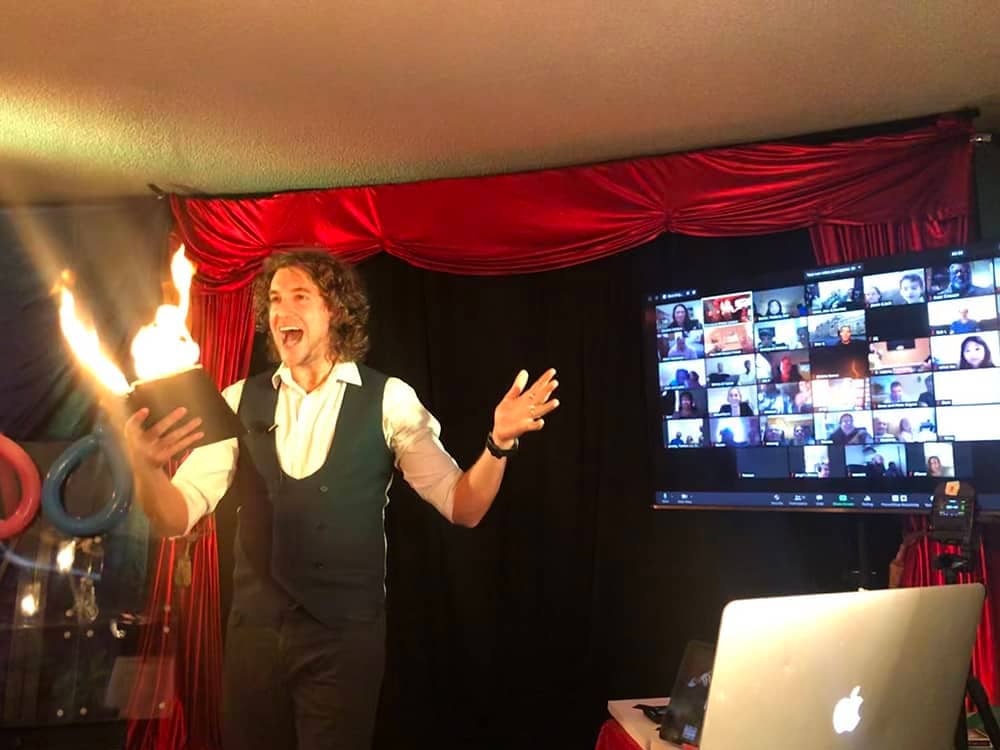 Virtual magic show - Book of Fire
